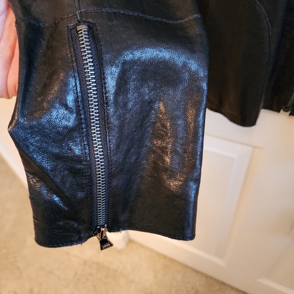 Marc New York Genuine Leather Jacket Large Tall - Picture 3 of 8